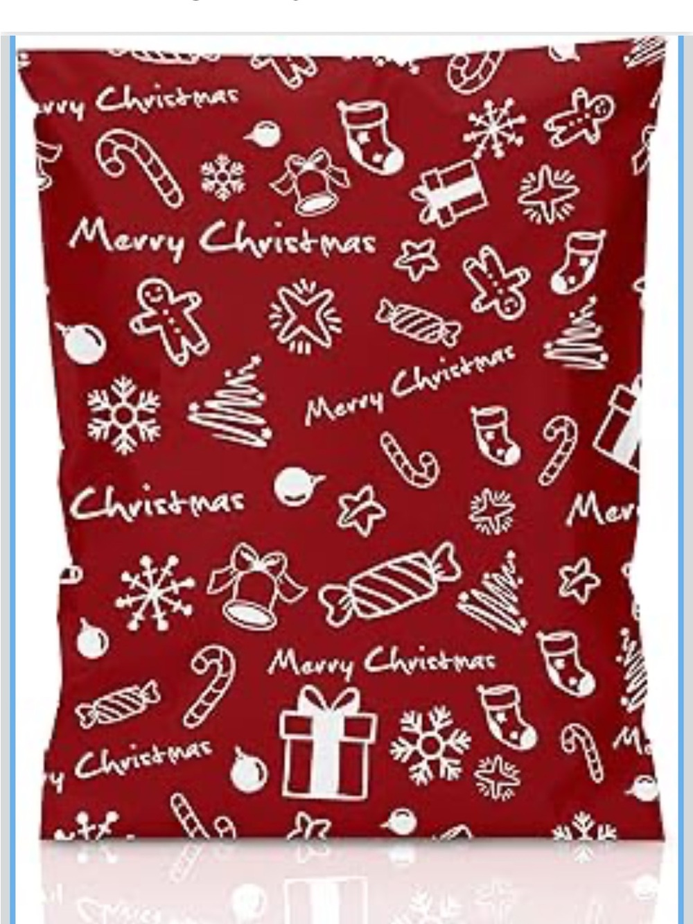 Polymailers Christmas Print 10 x 13 Set of 25